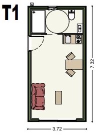 plan chalet bois 20 m2 pour senior